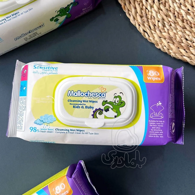 دستمال مرطوب 80 برگی SENSITIVE مالوچسکا Mallochesca