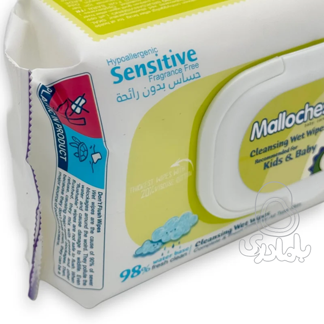 دستمال مرطوب 80 برگی SENSITIVE مالوچسکا Mallochesca