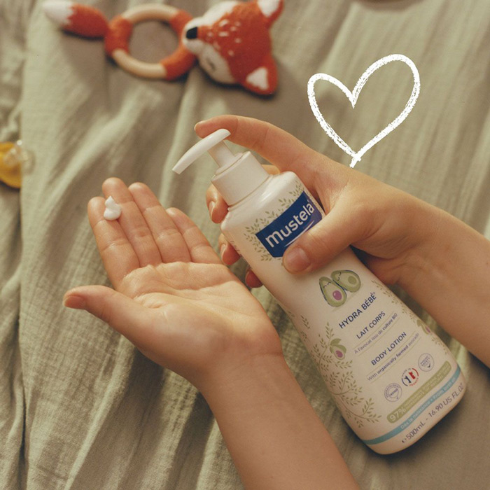 لوسیون هیدرا ب ب 500 میل موستلا Mustela؛ آبرسانی حرفه‌ای برای پوست لطیف کودک