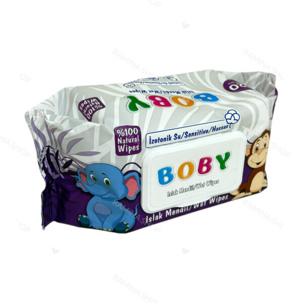 دستمال‌مرطوب بابي120عددي BOBY دربي بنفش395431